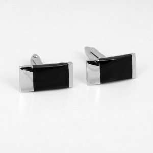   Black Side Inlay cufflink for men Y&G Cufflinks C7010 Y&G Jewelry