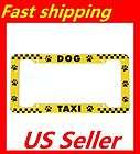 Kyjen pet themed Dog Taxi License Plate Frame Car Decorations