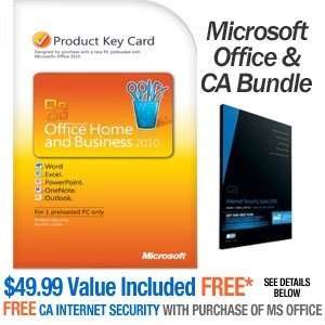  Microsoft Office Home & Busi. 2010 & CA Security 