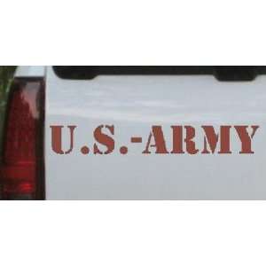 US Army Military Car Window Wall Laptop Decal Sticker    Brown 52in X 