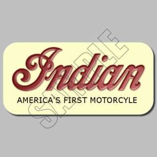 INDIAN MOTORCYCLES DECALS STICKERS VINTAGE LOGO AD  