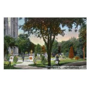   and Hyrum Smith Monuments Giclee Poster Print, 32x24