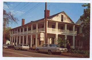 HILLSBOROUGH NC Colonial Inn 1960s Cars Rambler Pontiac postcard