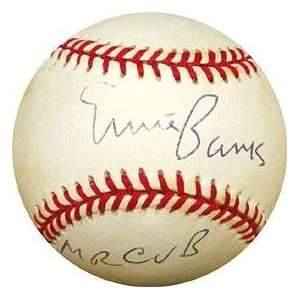 Autographed Ernie Banks Ball   with Mr Cub Inscription   Autographed 