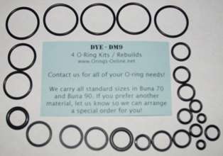 DYE DM9 marker O ring Kit Paintball 2 kits / rebuilds  