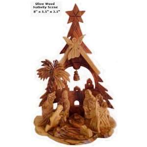  One Piece   Olive Wood Nativity Spiritual Religious 