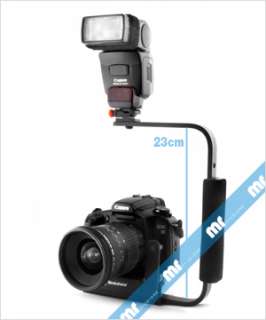 Rotating Camera Flash Bracket Grip for Canon Nikon  