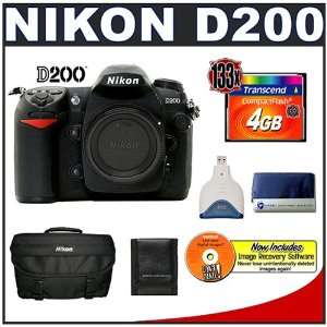  Nikon D200 10.2MP Digital SLR Camera (Body) + Nikon SLR 