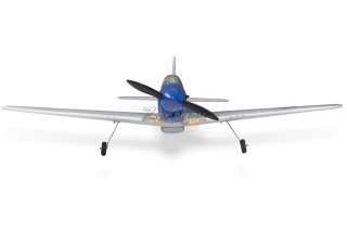 690mm 4Ch Radio Control Mini P51 fighter foam Jet Airplane Blue US 