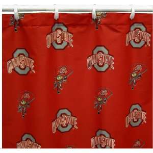  Ohio State Shower Curtain   Big 10 Conference Sports 