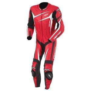  Teknic Chicane One Piece Leather Suit   46/Red/White 