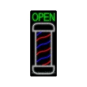  Barber Open Outdoor LED Sign 32 x 13