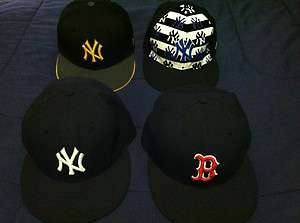 FLAWLESS New Era 59 Fifty Yankee/Red Sox Caps STEAL FOR THE PRICE 