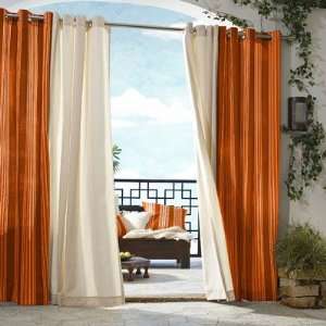   70315 109 301 Gazebo Outdoor Solid Grommet Top Curtain Panel in Orange