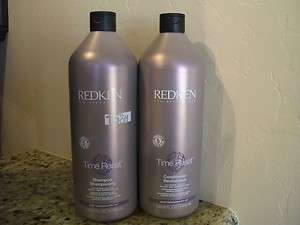 Redken Time Reset Shampoo & Conditioner Liters Corrective Care for 