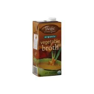  Pacific Natural Foods Organic Broth, Vegetable, 32 fl oz, (pack 