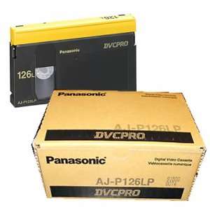  Panasonic AJ P126LP 126 Minute DVCPRO Large Video Cassette 