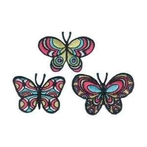  C&D Visionary Patches Butterflies Set; 6 Items/Order Arts 