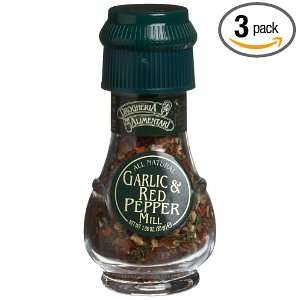   Spice Grinder Garlic & Red Pepper (Chili), 1.06 Ounce Jars (Pack of 3