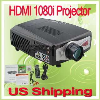 FULL HD Home Theater Multimedia LCD Projector 1080P HDMI TV DVD WII US 