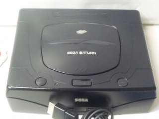 Sega Saturn ConSole w Controller & 2 Games System Lot  