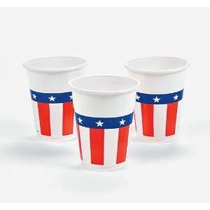  Patriotic Plastic Flag Cups