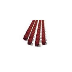  9/16 Maroon Plastic Book Binding Combs Spines 100/box 