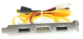 Port In 1 SATA Serial ATA TO ESATA EXT PCI Card Cable  