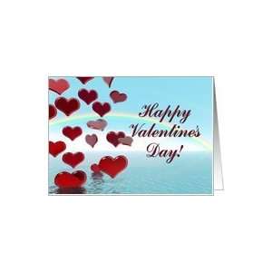 Falling hearts Valentines Card Card Health & Personal 