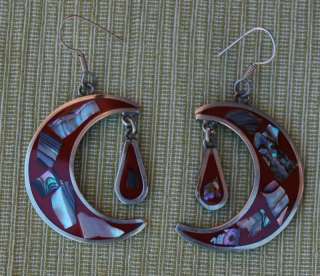 Mexico Earrings Iridescent Shell  