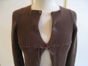 BON PETITE LOT OF 2 brown & gray sweaters sz 44/ US 10  