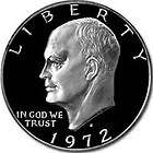 1972 Proof 40% Silver Eisenhower IKE Dollar Coin w/ box
