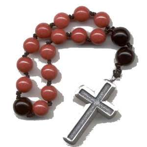  Anglican Prayer Beads, Rosary   Chaplet  Red Mountain Jade 