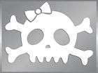 Cute Girl Skull and Crossbones #1 vinyl decal stickers