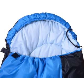   Hiking Envelope Single Sleeping Bag 86.6x29.5 +23F/ 5C+ Black/Blue