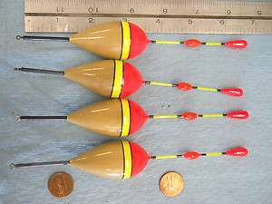 NEW WOOD SLIP BOBBERS/FLOATS HIGH WIND CONDITIONS WALLEYE PANFISH 