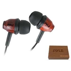  Pyle PIEHWD80DK Woodbud Real Wood In Ear Earbud Stereo 