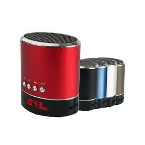   SPEAKER WITH USB, MICRO SD, AUX INPUTS & FM RADIO RED