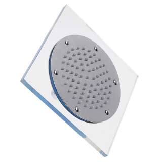 Square 7 Color Bathroom LED Rain Shower Head Sprinkler  