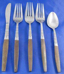   auction are five 5 pieces flatware of interpur japan stainless steel
