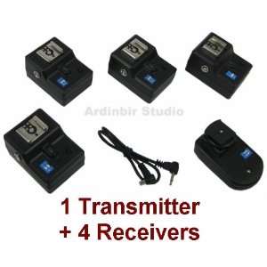  Wireless Radio Remote Flash Trigger 1 Transmitter + 4 Receivers 