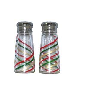  ArtisanStreets Salt & Pepper Shakers with Red, Green 
