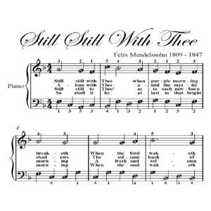    Still Still With Thee Easy Piano Sheet Music Christian Books