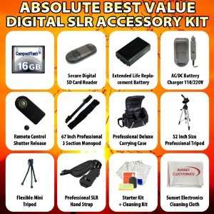  Best Value Digital SLR Accessory Kit For the Nikon D300s D700 D300 