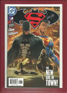 COMICS; SUPERMAN / BATMAN #8 SIGNED JEPH LEOB  