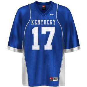 Nike Kentucky Wildcats #17 Royal Blue Youth Replica Football Jersey 