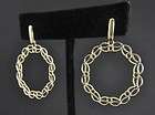 14k gold filigree hoop earrings  