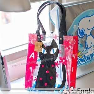 Japan Neko Mania Cat Plastic Girl Tote Bag New B22 Baby