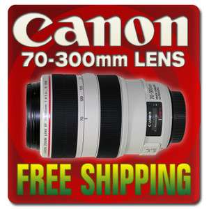   EF 70 300mm f/4 5.6L IS USM Telephoto Lens   NEW 081097256105  