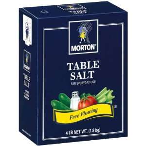 Morton Table Salt Free Flowing   9 Pack  Grocery & Gourmet 
